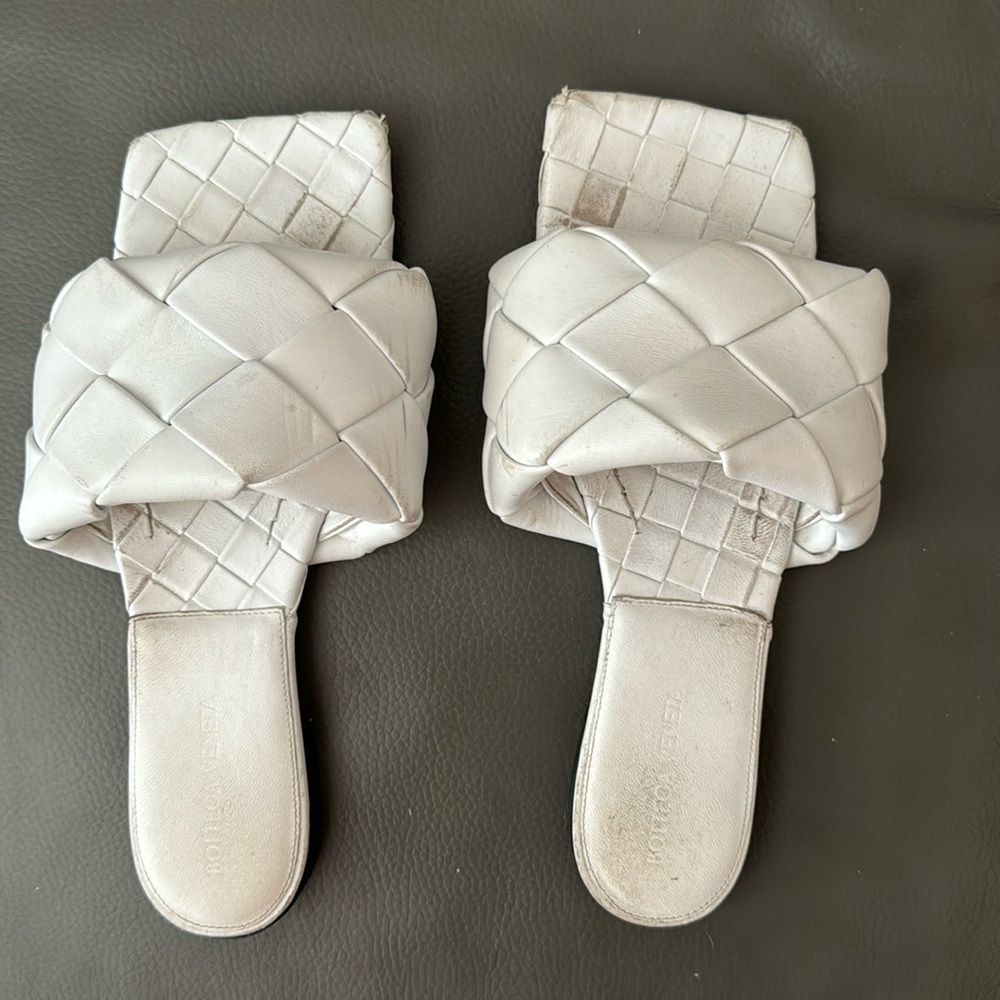 Bottega white sandals